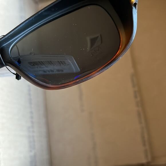 Solar Shield Fits Over Polarized Ombré Tortoise Sunglasses Black Brown M/L - Picture 8 of 11